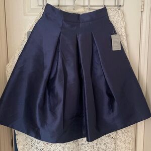 ELIZA J Elegant Navy Blue Full Skirt
